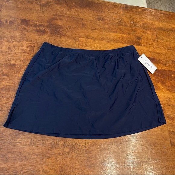 NWT Swimsuits for All navy swim suit bottom swim skirt size 18 - Picture 1 of 8